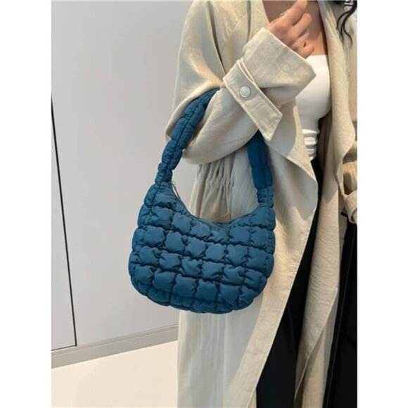 Quilted Ruched Shoulder Bag - Picture 7 of 16